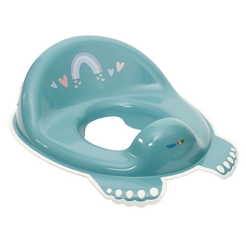 Накладка на унитаз Метео антискольз. бирюзово-синий (Tega)