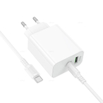 Зарядное устройство на Lightning PD20W+QC3.0 Borofone BA106A (white)