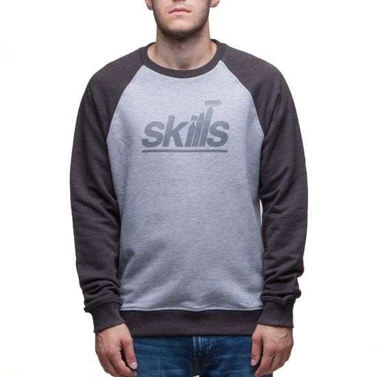 Толстовка SKILLS Writer Grey Melange/Anthracite