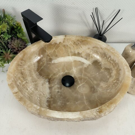 Раковина из оникса Erozy Yellow EO-64514 52*42*15 0159