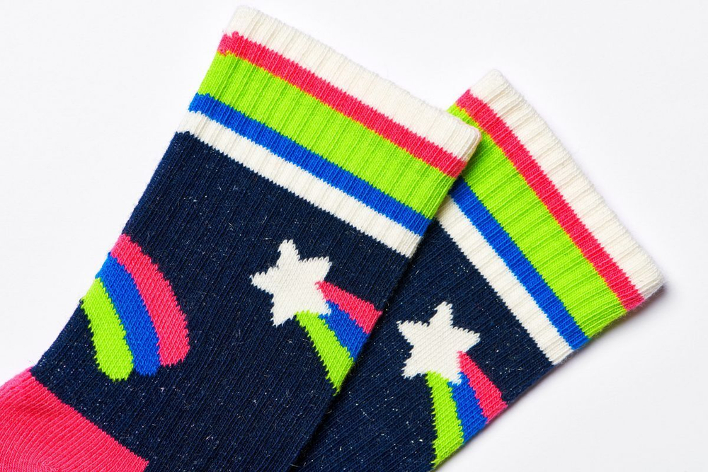 Детские носки Kids Shooting Star Rib Sock с кометами (Размер: 2-3Y) (Цвет: разноцветный)