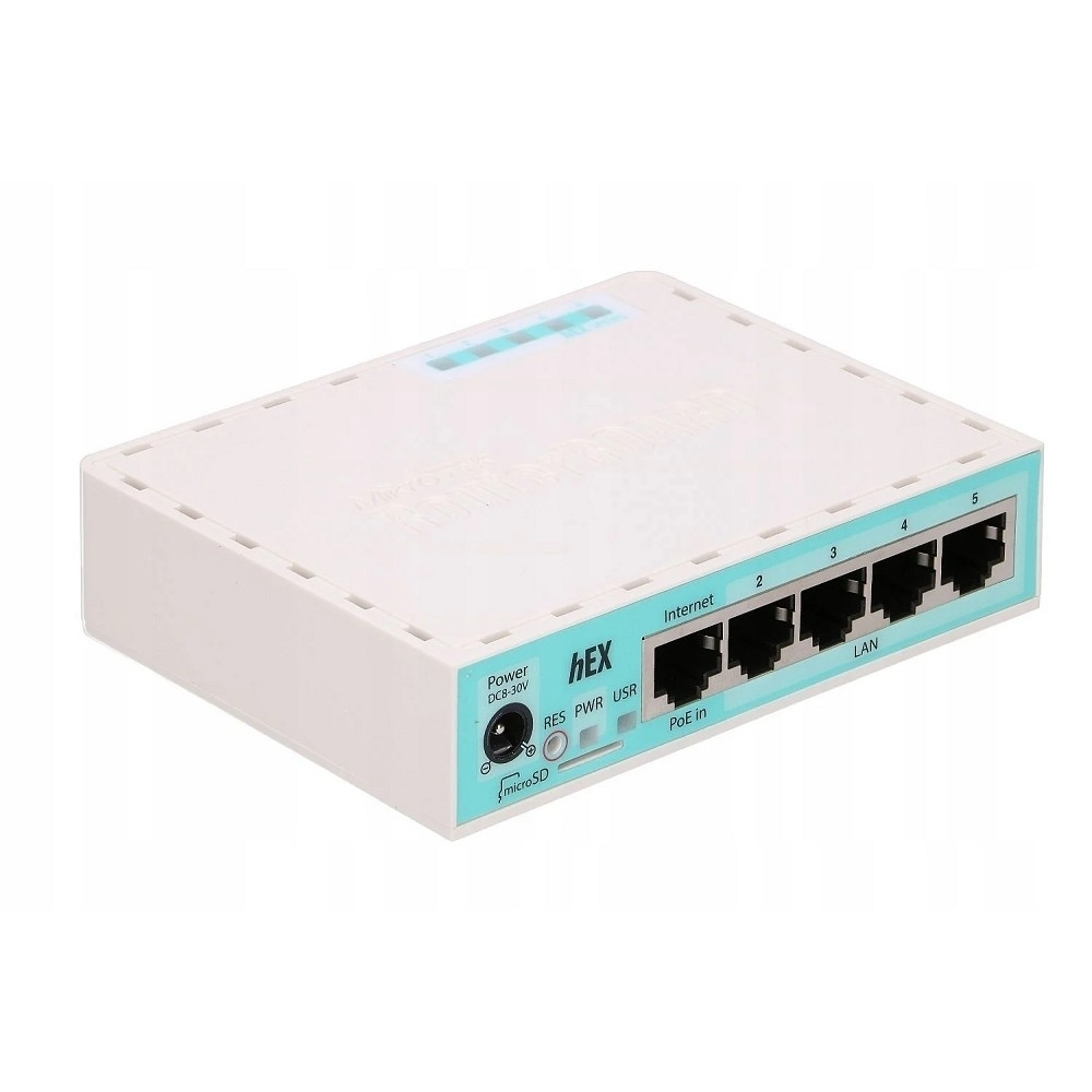 Маршрутизатор MikroTik E50UG hEX Refresh Маршрутизатор 5*1Gbit RJ45, 512MB RAM, Dual-core CPU, USB