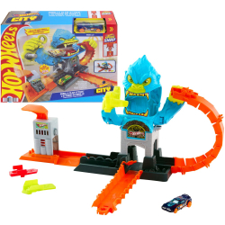 Hot Wheels - Гоночная трасса ГОЛОДНЫЙ ГОРИЛЛА + машина JHL92