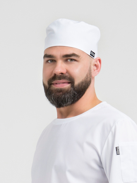 Головной убор - таблетка повара кондитера Белый