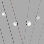 DK5542-WH+BK Поворотный светильник для трека-ремня Belty, серия Spot, со светодиодом, D100*H107мм, 48V DC, 12W, RA90, 120°, 4000K, IP20, белый с черным, алюминий