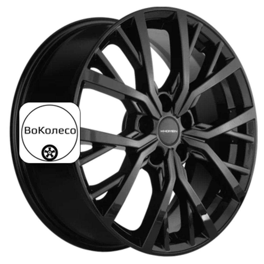 7x18/5x110 ET50 D63,3 KHW1806 (CS35/CS35 Plus) Black Khomen Wheels