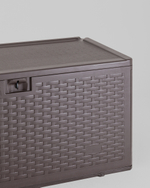 Стол-сундук Кейт пластик 110*55 см 276 л коричневый