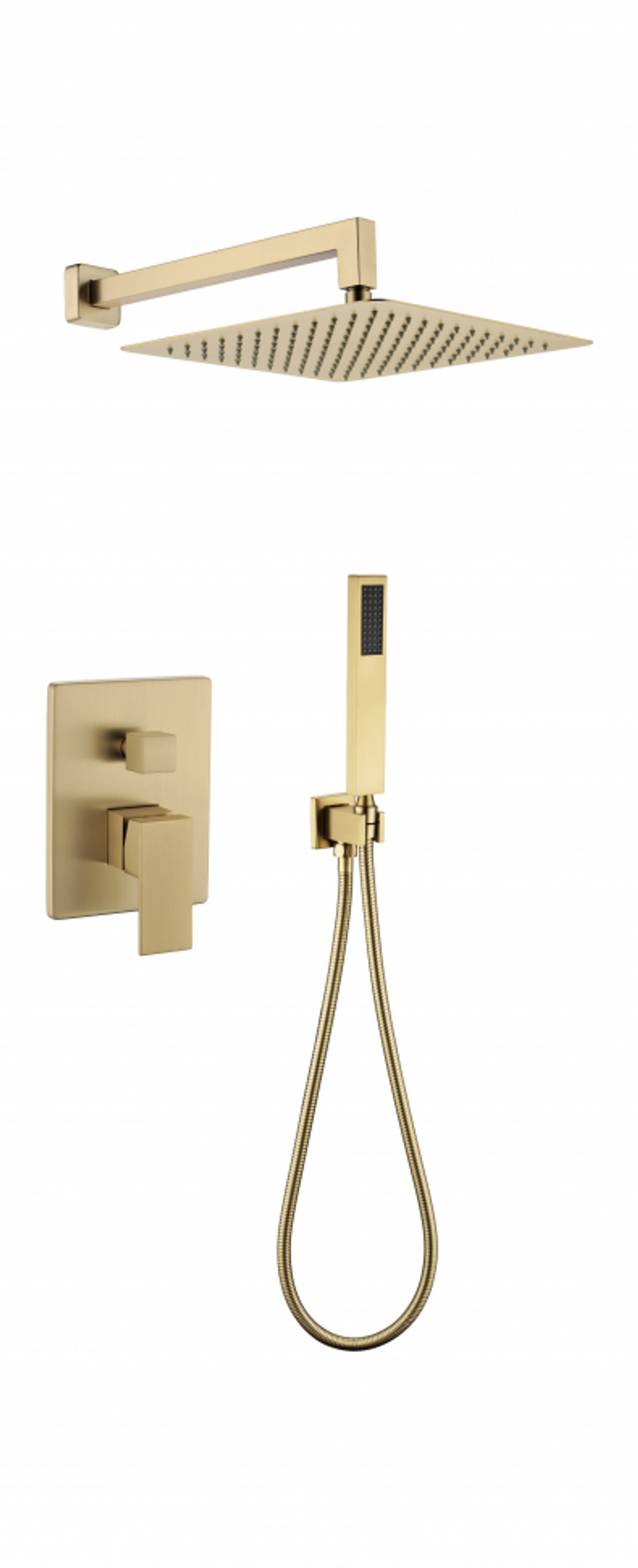 Душевая система скрытого монтажа Grocenberg GB5089MG-3 Матовое золото