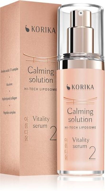 KORIKA HI-TECH LIPOSOME Calming solution Vitality serum - успокаивающая сыворотка /   30  ml  / GTIN 8059300538944