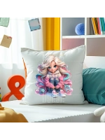 Термонаклейка на одежду, термопринт Кудряшка