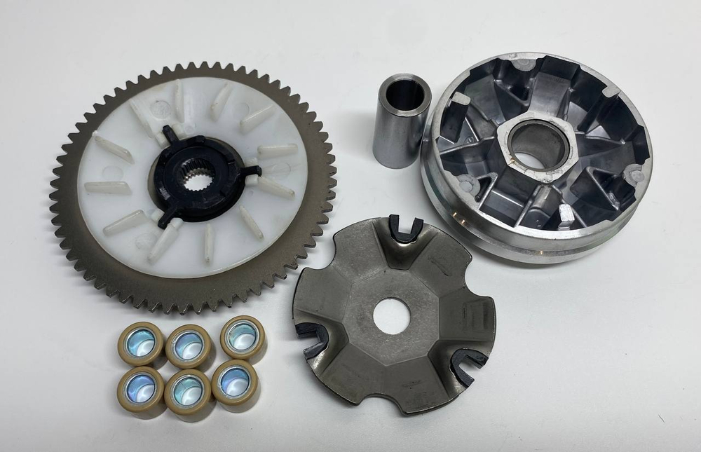 Вариатор в сборе двигатель LJ139QMB колесная база 12"