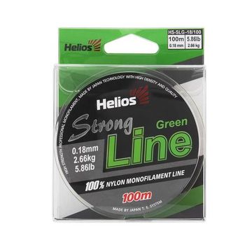 Леска Helios Strong Line Nylon Dark Green 0,18mm/100 (HS-SLG-18/100)