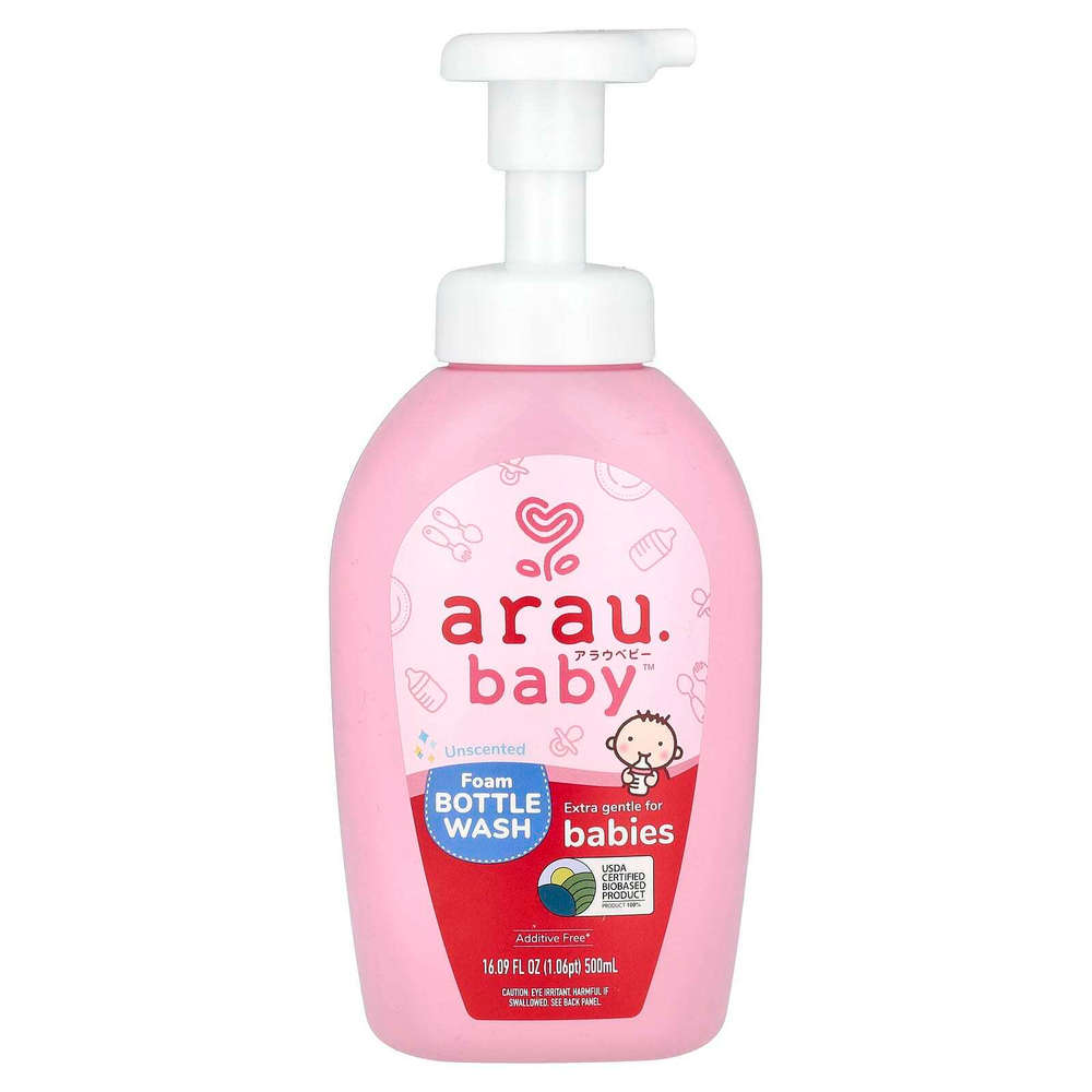 arau.baby, Пенка для мытья бутылочек, без запаха, 500 мл (16,09 жидк. унц.)