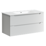 Тумба с раковиной Sancos Norma 2.0, 99 см., ламинат белый, NR2.0100W