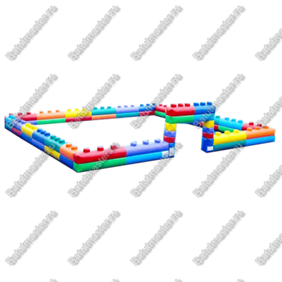 Надувная игровая комната "Лего" размер 7,5*7,5*1,5 м