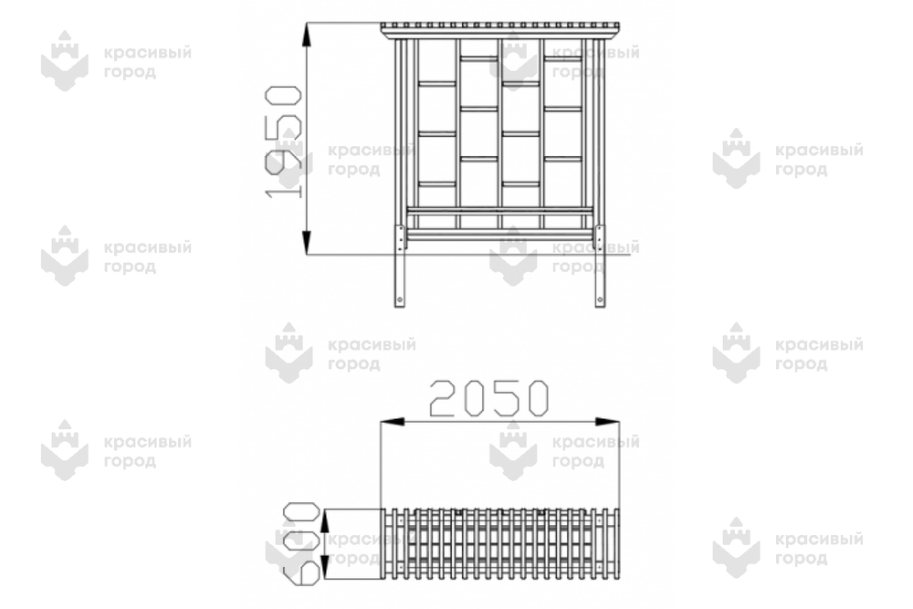 Скамейка Модерн тип-2