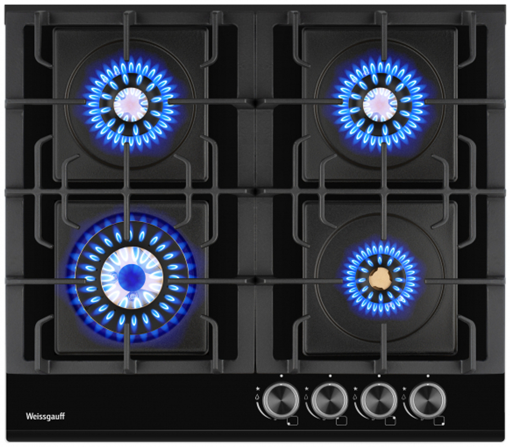 Варочная панель Weissgauff HGG 6445 BL Volcano Burner