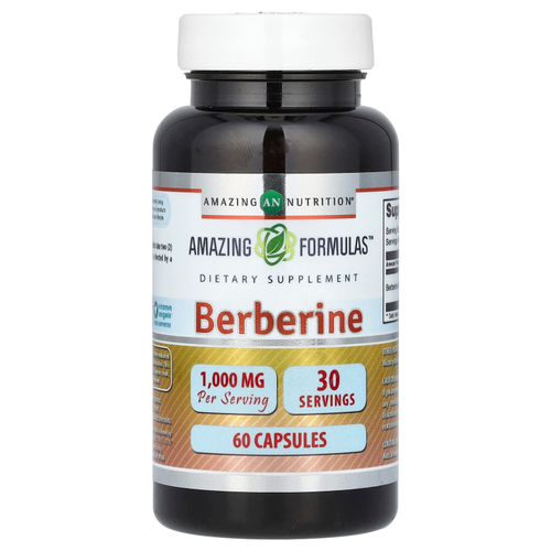 Amazing Nutrition, Берберин, 60 капсул (500 мг в каждой капсуле)