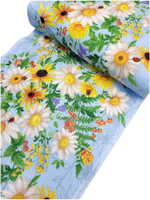 1м. Вафельное полотно набивное, хлопок 100%, ширина 50 см, 175 г/м