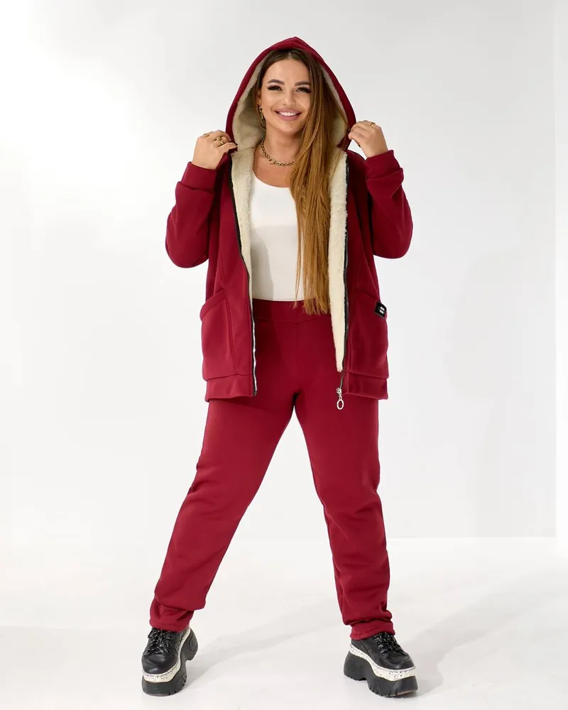 Костюм с мехом УК-5478-1 Фабрика Моды