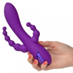 Вибромассажер с тройной стимуляцией CalExotics California Dreaming Long Beach Bootylicious (11.5 см х 3.25 см)