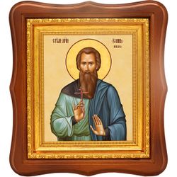 Иоанн Меньков святой мученик. Икона на холсте.