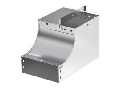 Угол  вертикальный внутренний, переходник CSSD 90 осн. 400 H80 в комплекте с крепежными элементами и соединительными пластинами