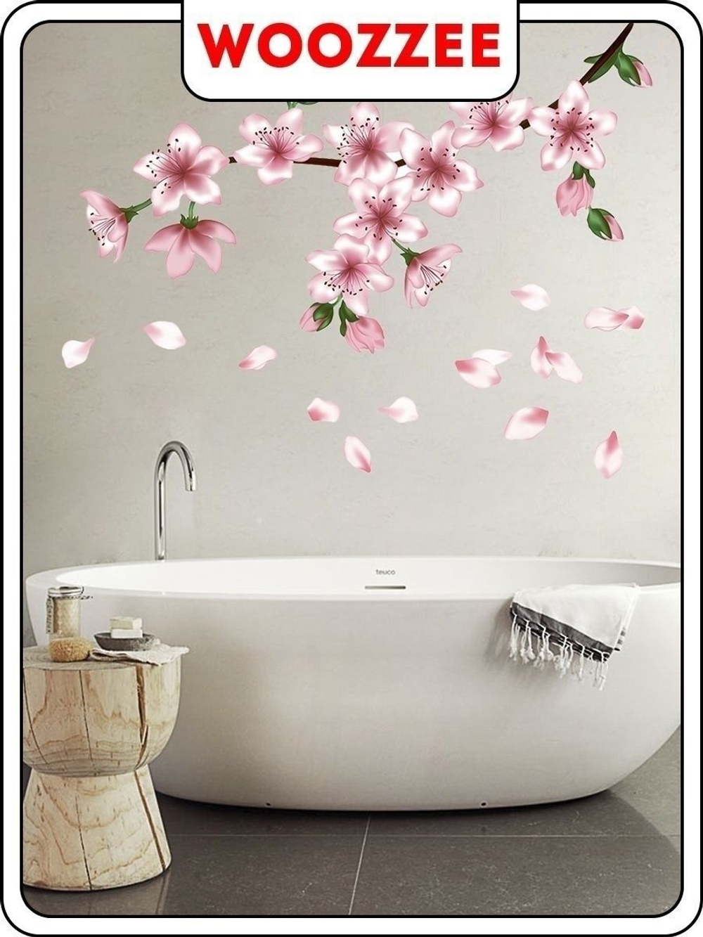 Наклейка декоративная "Цветущая сакура"