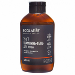 ECOLATIER Men Шампунь и гель для душа 2в1 Sport Экстракт бергамота и масло лайма 400 мл (70840)