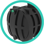 Емкость подземная пищевая Мультпласт ДПВ700 700 л. вертикальная (1100x1100x1755см;37кг;зеленый) - арт.555434.57