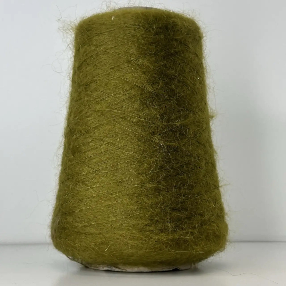 SUPERKIDMOHAIR - LANAR S.p.A.; 73% суперкидмохер, 27% п/а; 950м/100гр; сol. 872, цвет: хаки зеленый