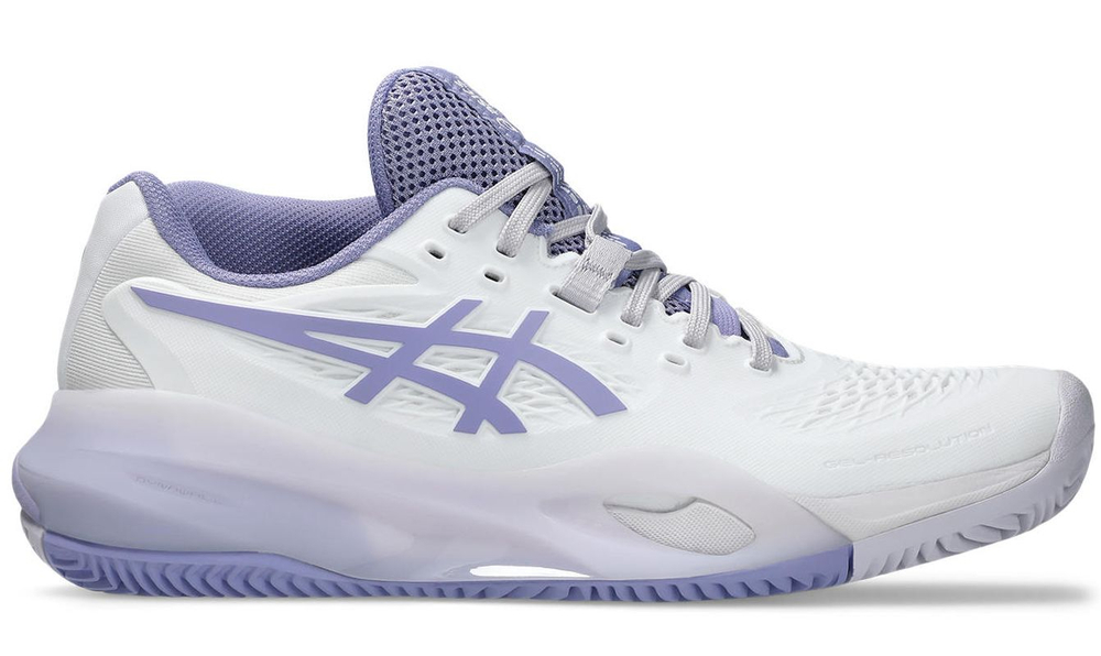 Женские Кроссовки теннисные Asics Gel-Resolution X Clay - white/bluebell