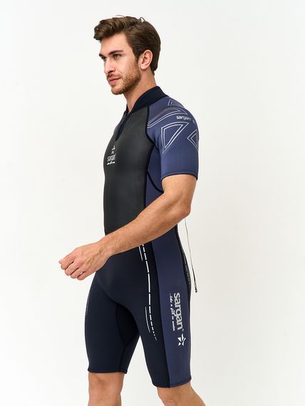 Гидрокостюм Sargan Nero 2.0 Shorty men 3 мм черно-серый