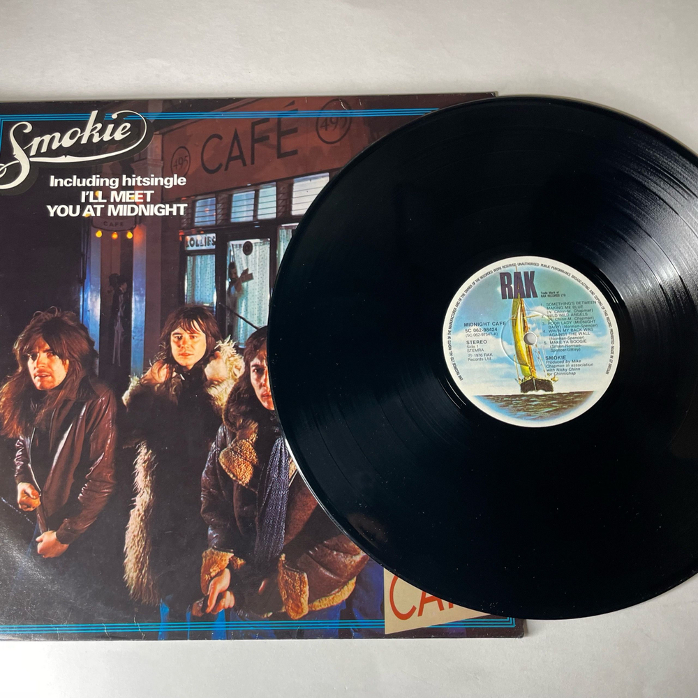 Винтажная виниловая пластинка LP Smokie, Smokey, Смоуки, Midnight Caf (Англия 1976)