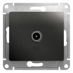 GLOSSA TV РОЗЕТКА оконечная 1дБ, механизм, АНТРАЦИТ