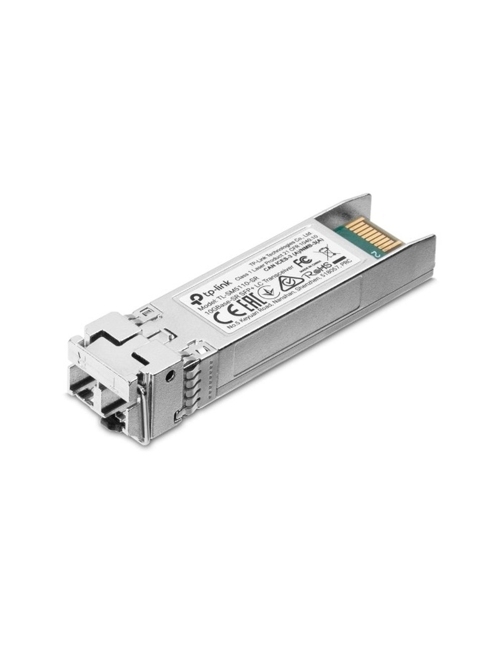 Трансивер TP-Link SM5110-SR Трансивер SFP+, 10GBase-SR (Duplex LC), 850нм, многомод, до 300м