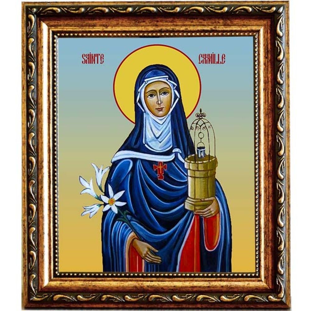 Святая Камилла. Икона на холсте.