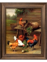 Картина интерьерная на холсте в раме 25*31 см