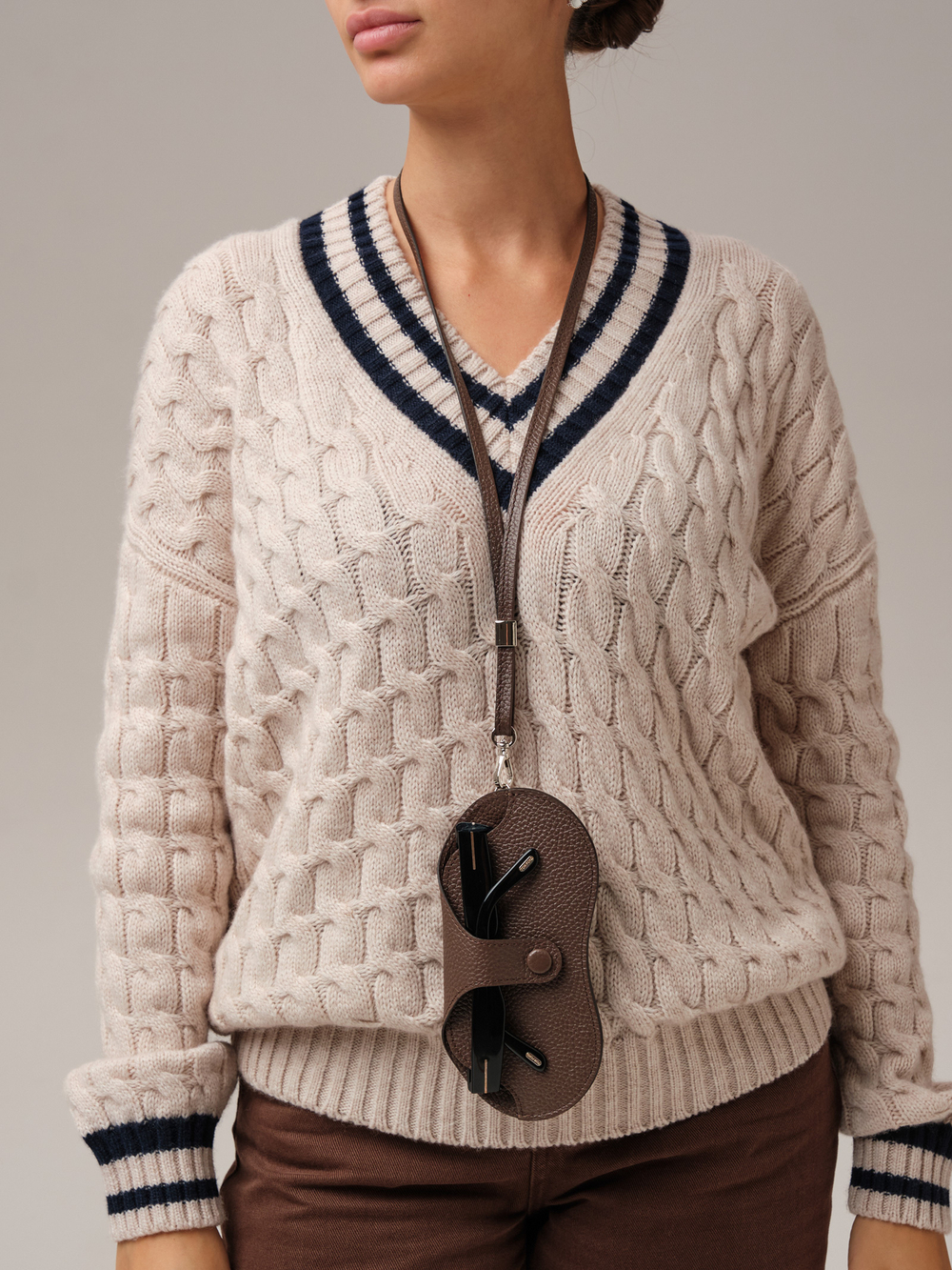 Футляр для очков / очечник DBR 15-82 коричневый торф