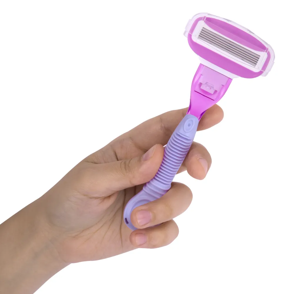 Бритвенный станок многоразовый женский, 5 лезвий, 12 кассет, плавающая головка, X-ONE (ИКС-УАН), 700021