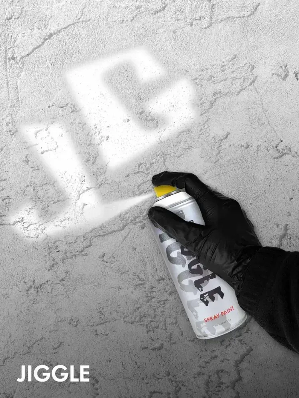 Аэрозольная краска для граффити в баллончике JIGGLE PRO суперматовая, 520 мл, WHITE / Белый - 2 шт
