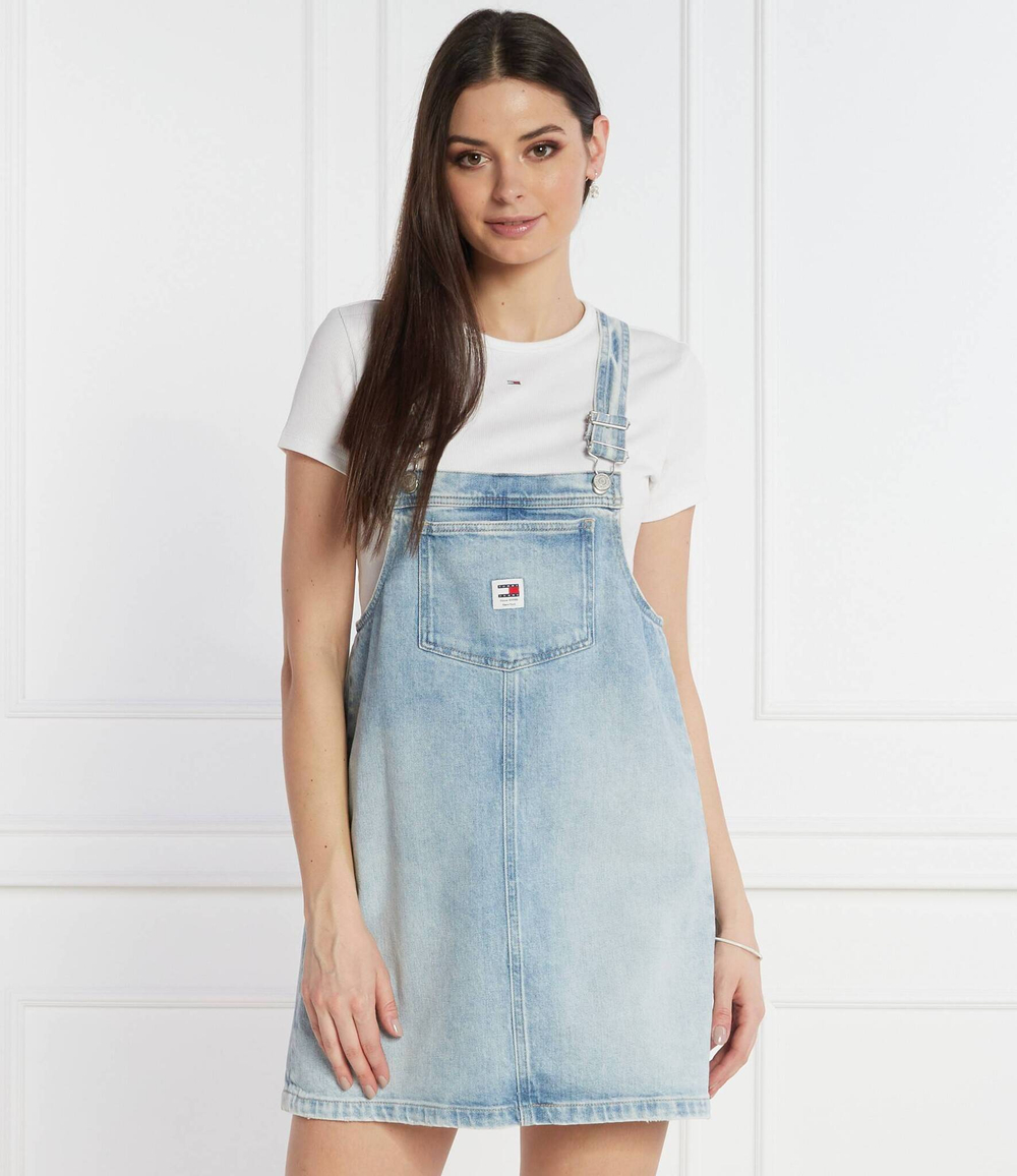 Платье PINAFORE Tommy Jeans - голубой(DW0DW17678)
