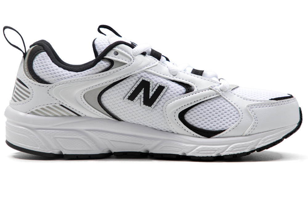 New Balance 408 comfortable fabric leather non-slip wear-resistant breathable lightweight low-cut casual running shoes for men and women the same style white and black