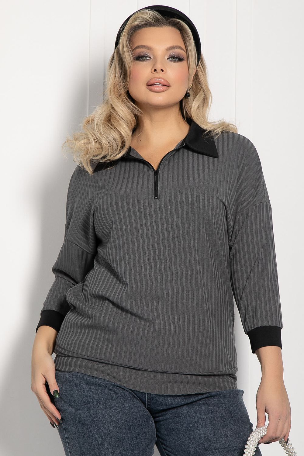 Джемпер Время вперед (серый) Б12517-24 LT Collection