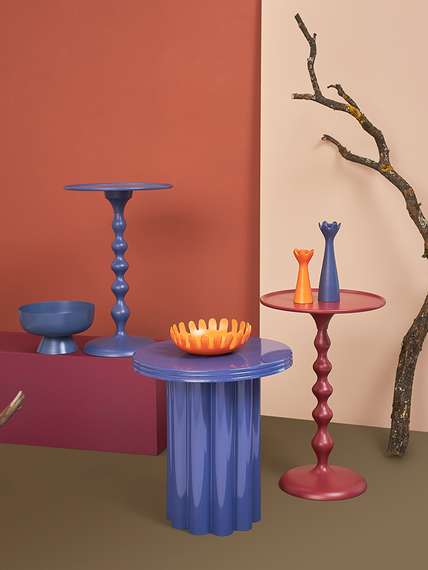 Столик приставной Vivlend, D43 см, сумерки