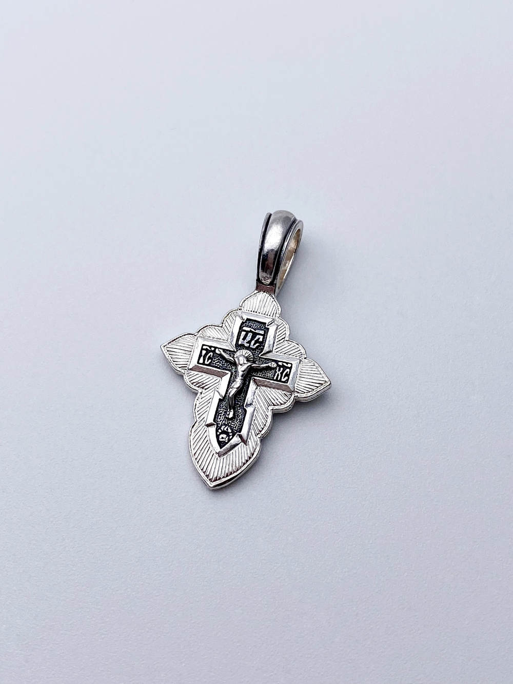 Крест из серебра/Чернение