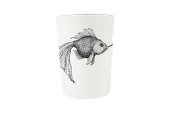 Стаканчик для зубных щеток SMOKEY FISH Rory Dobner Белый