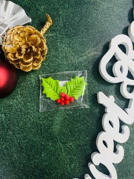 Сах украш Листик Падуб №2 мал