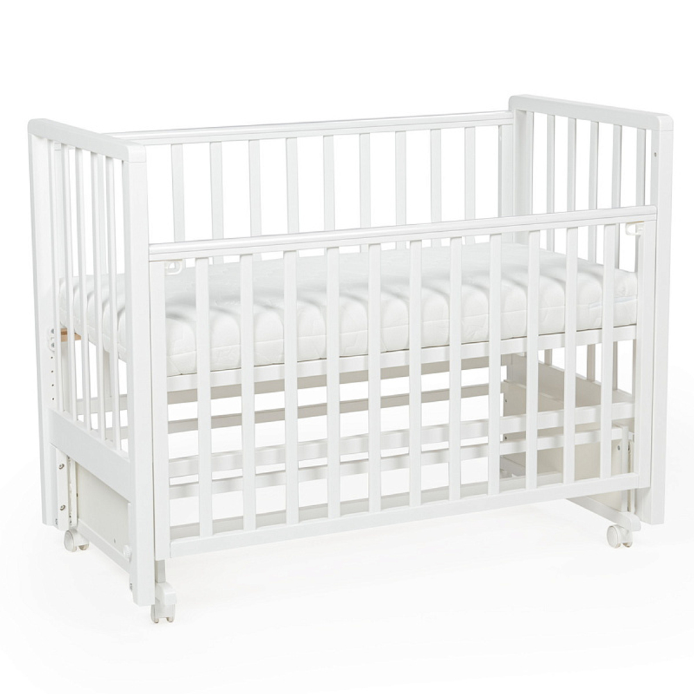 Детская кроватка Bebizaro Regency New маятник универсальный без ящика белый