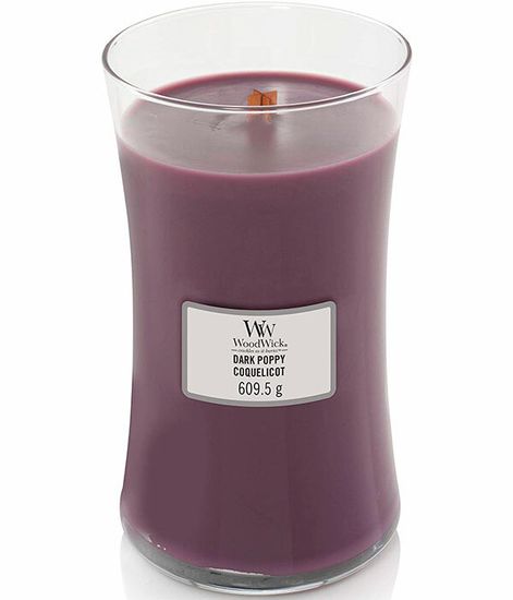 Темный мак, ароматическая свеча, WoodWick